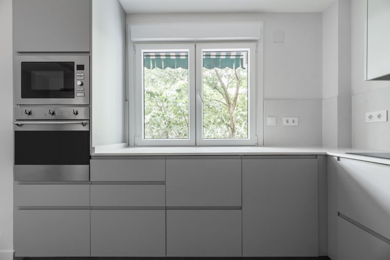 Casement windows in a kitchen